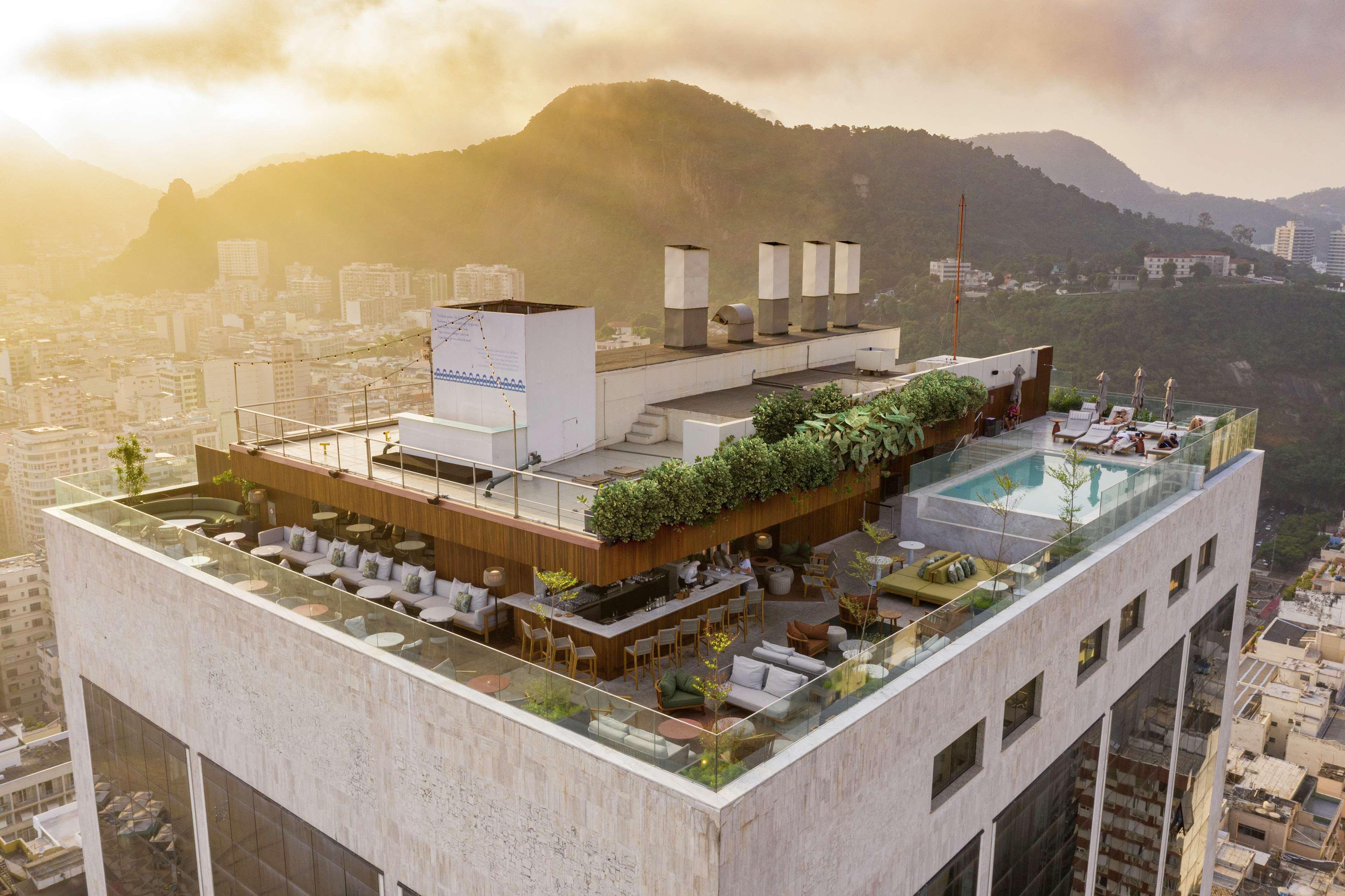 Hilton Copacabana Rio De Janeiro Ngoại thất bức ảnh Skyline rooftop